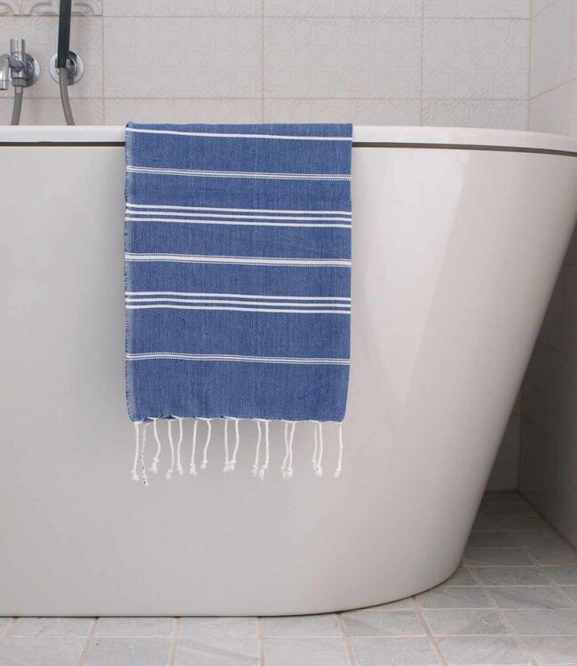 hamam handdoek parlementblauw 100x50cm