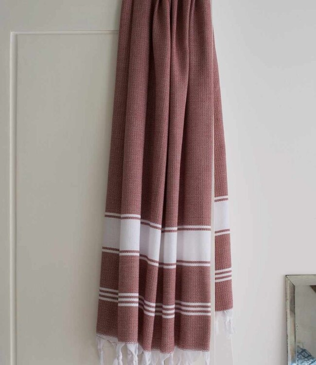 hamamdoek Honingraat chocolade 170x100cm
