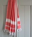 hamamdoek Honingraat koraalrood 170x100cm