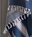 hamamdoek Honingraat marineblauw 170x100cm