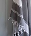 hamamdoek Honingraat donkergrijs 170x100cm