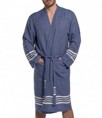 Lalay hamam badjas Krem Sultan navy