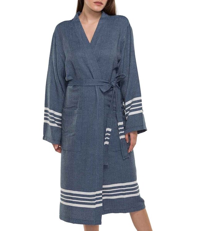 hamam badjas Krem Sultan navy