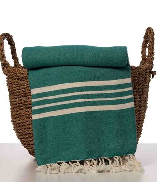 Lalay hamamdoek Krem Sultan XXL emerald