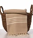 hamamdoek Krem Sultan XXL beige 220x170cm