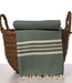 hamamdoek Krem Sultan XXL almond green 220x170cm