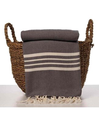 Lalay hamamdoek Krem Sultan XXL dark grey