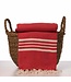 hamamdoek Krem Sultan XXL red 220x170cm