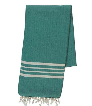 Lalay hamamdoek Krem Sultan emerald