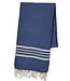 Lalay hamamdoek Krem Sultan royal blue