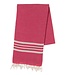 Lalay hamamdoek Krem Sultan fuchsia