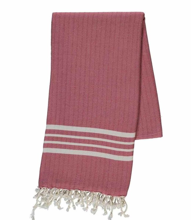 hamamdoek Krem Sultan dusty rose 180x100cm