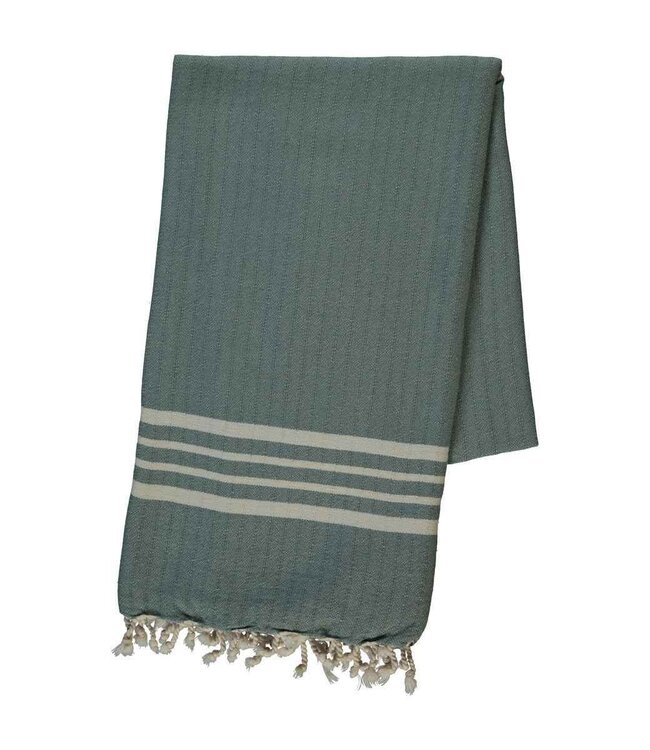 hamamdoek Krem Sultan almond green 180x100cm