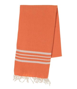 Lalay hamamdoek Krem Sultan orange
