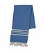 Lalay hamamdoek Krem Sultan blue