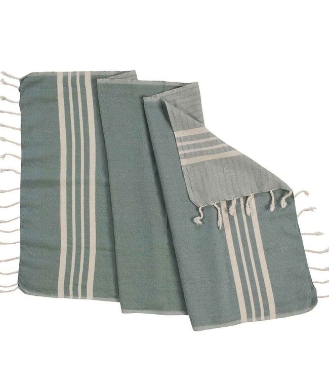gastendoek Krem Sultan almond green 30x50cm