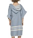 kinder strandponcho hamam air blue