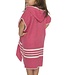 kinder strandponcho hamam fuchsia