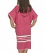 kinder strandponcho hamam fuchsia