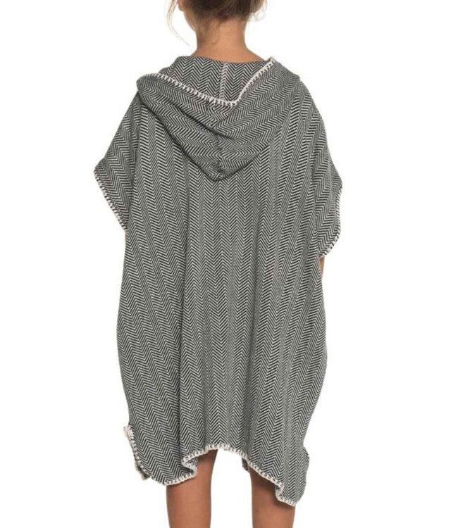 strandponcho ZigZag black