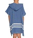 kinder strandponcho hamam royal blue