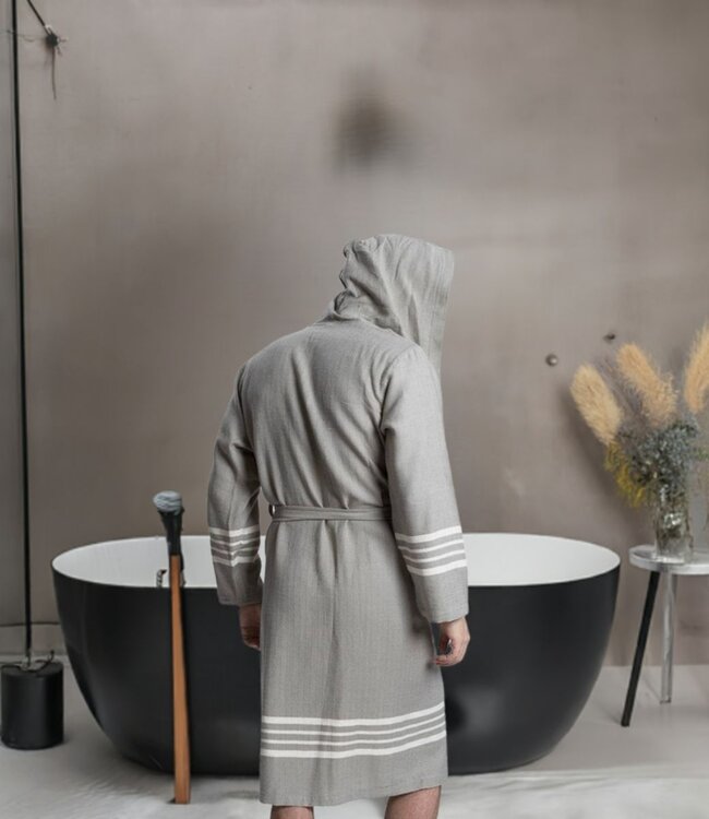hamam badjas Sun heren dark grey