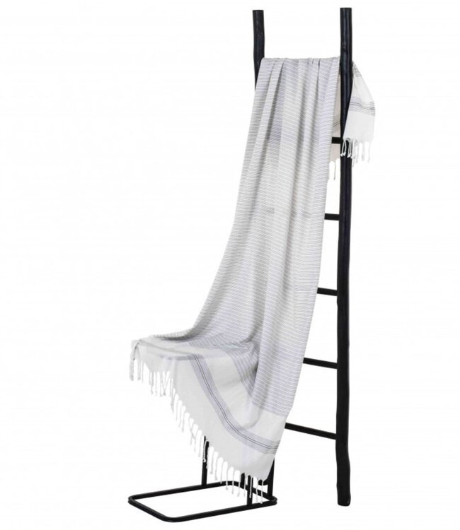 hamamdoek Diafana anthracite 180x95cm