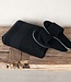 Hamams own saunapakket zwart | XXL saunadoek + slippers