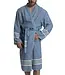 hamam badjas Krem Sultan air blue met farmer stitch