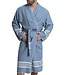 hamam badjas Krem Sultan air blue met farmer stitch