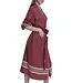 hamam badjas Krem Sultan bordeaux met farmer stitch
