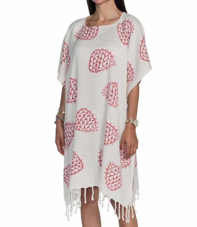 Boho strandtuniek bordeaux