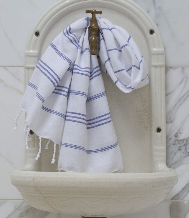 hamam handdoek korenbloemblauw 100x50cm