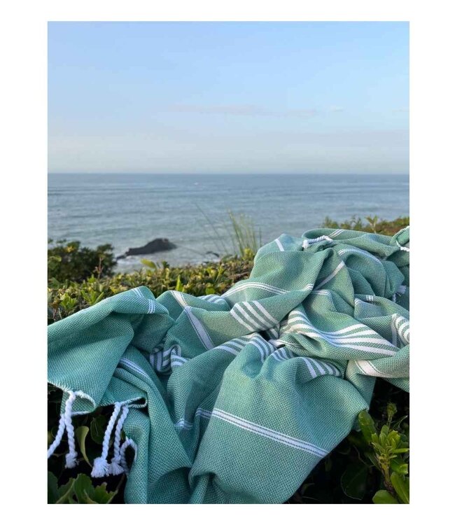 hammam strandlaken smaragdgroen