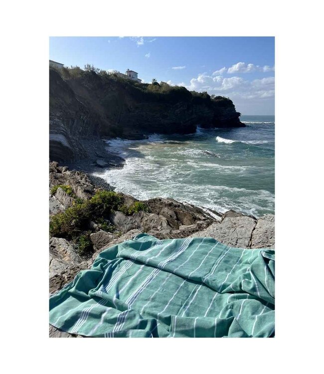 hammam strandlaken smaragdgroen