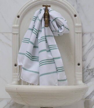 Ottomania hamam handdoek smaragdgroen