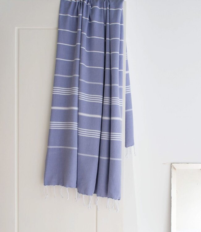 hamamdoek korenbloemblauw