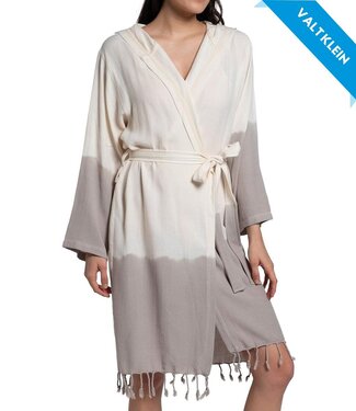 Lalay dip dye badjas taupe