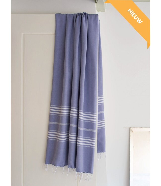 hamamdoek XL korenbloemblauw 210x100cm