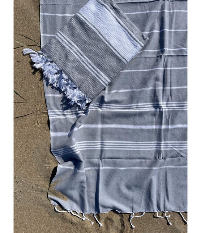 hammam strandlaken grijs 220x160cm