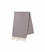 hamamdoek ZigZag dark grey 220x170cm