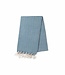 Lalay hamamdoek ZigZag petrol blue