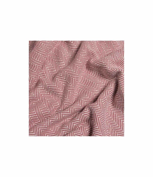 hamamdoek ZigZag dusty rose 220x170cm