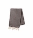 hamamdoek ZigZag black 180x100cm
