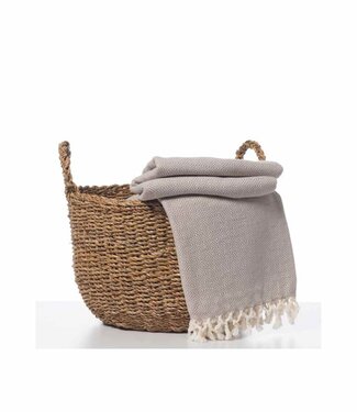 Lalay XXL hamamdoek Diamond taupe