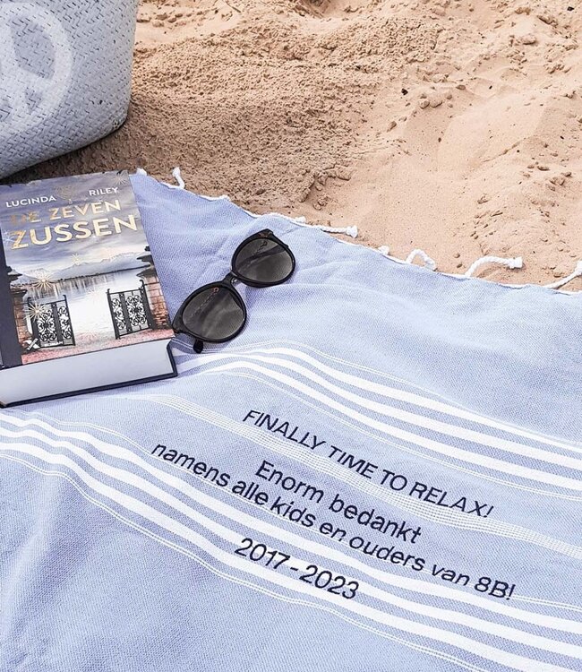 Hamamdoek borduren met naam of logo
