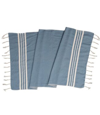 Lalay kleine hamamdoek Krem Sultan air blue