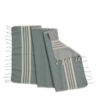 Lalay kleine hamamdoek Krem Sultan almond green