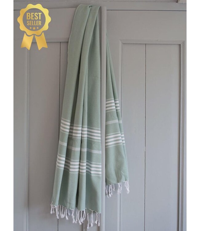 hamamdoek XL grijsgroen 210x100cm