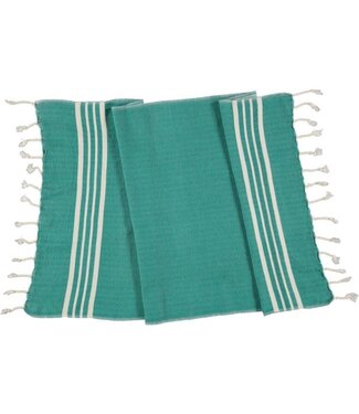 Lalay kleine hamamdoek Krem Sultan emerald